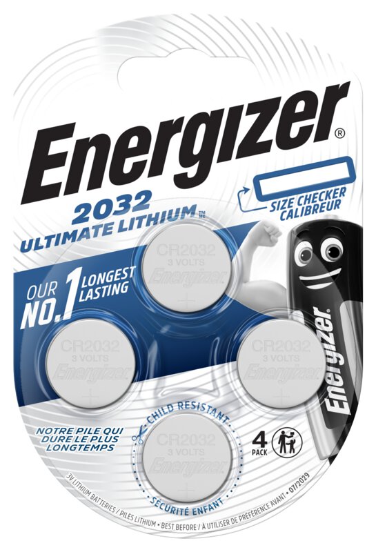 4 x Energizer Ultimate Lithium CR2032 litijeva baterija