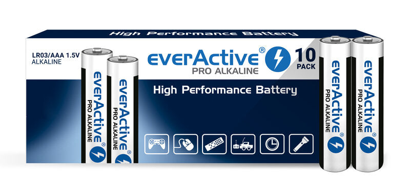 10 x everActive Pro Alkaline AAA alkalnih baterija