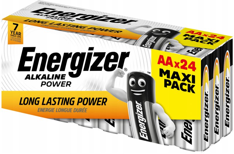 24 x Energizer Alkaline Power Maxi Pack AA alkaline batteries