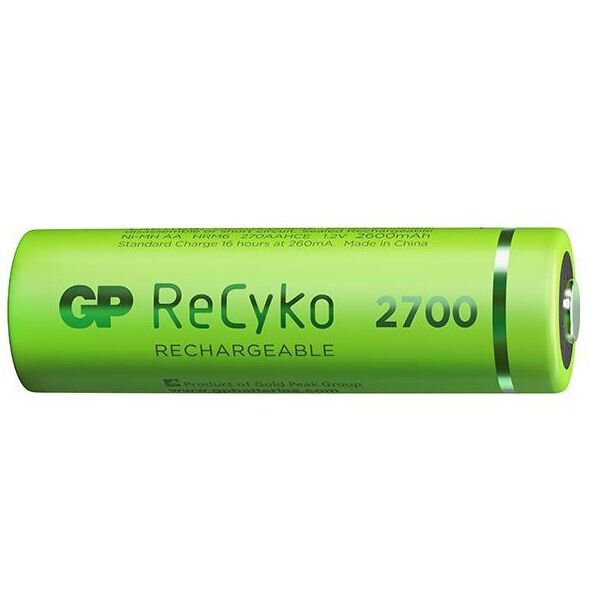 4 x GP AA ReCyko 2700 Series Ni-MH 2600 mAh polnilne baterije