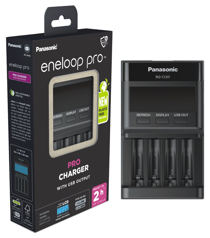 Panasonic Eneloop BQ-CC65 EKO polnilec baterij