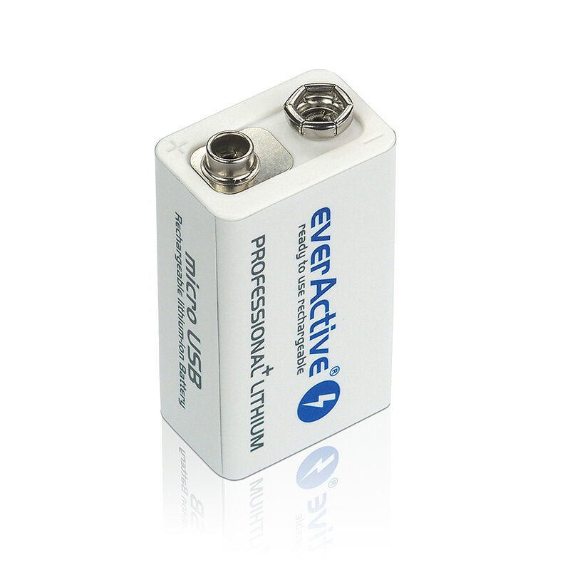 everActive 9V Li-ion 550 mAh Professional+ Lithium USB polnilna baterija