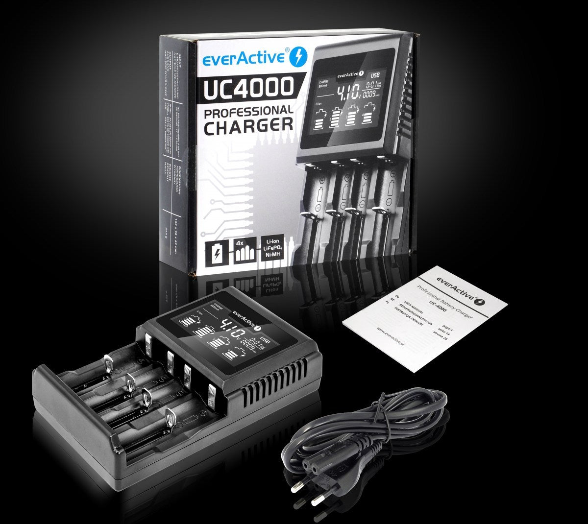 everActive UC-4000 profesionalni Li-ion i Ni-MH punjač baterija
