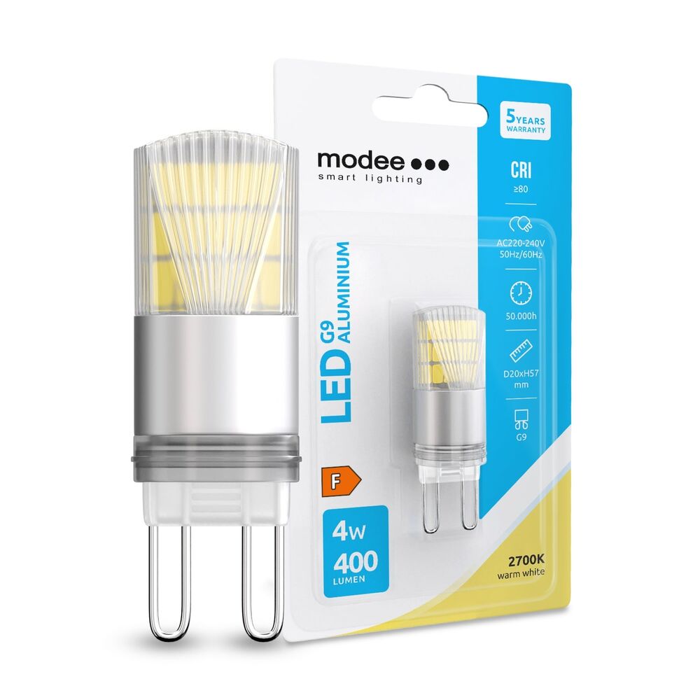 LED svjetiljka Modee Lighting LED G9 Aluminij 4W 2700K (400 lumena) 